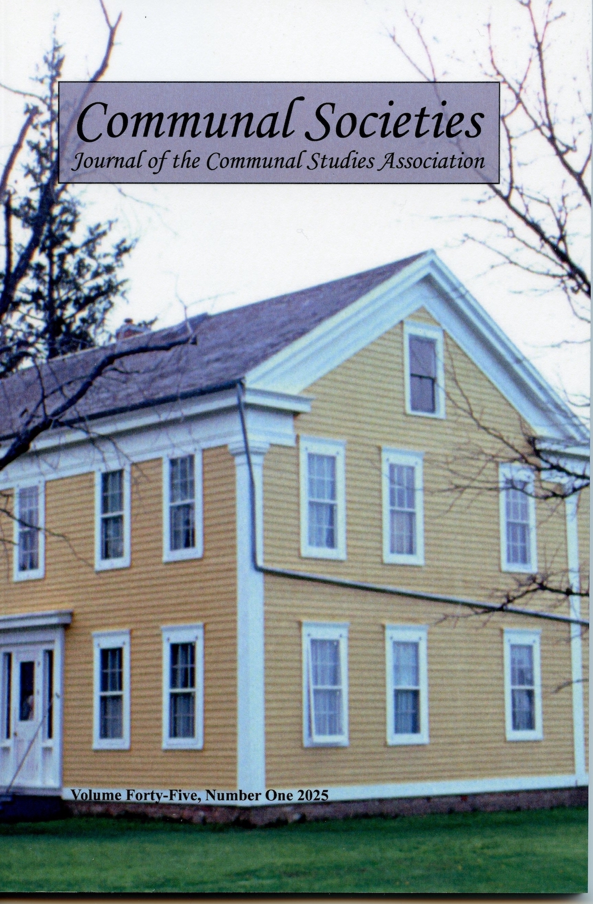 Communal Societies Journal Vol 45, No. 1